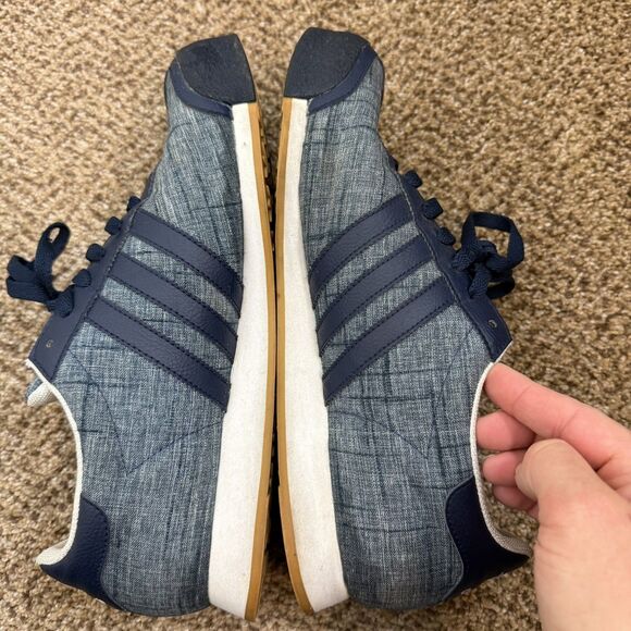 Adidas Samoa Denim Blue/Grey Shoes Mens Size 11 Tennis Walking Low Top - Picture 9 of 13